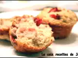 Recette Muffins aux fraises et aux bananes