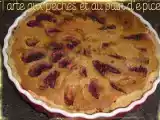 Recette Tarte aux pêches et au pain d'épices