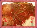 Recette Boulettes d'agneau aux haricots verts sauce tomate