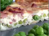 Recette Tarte petits pois lardons et mozzarella