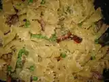 Recette Farfalles à la carbonara et petits pois (jamie oliver)