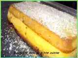 Recette Gâteau citron-noix de coco sur moelleux à la banane
