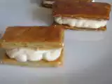 Recette Mini mille feuille à la vanille et/ou au chocolat