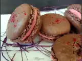 Recette Macaron noisette & framboise fourré à la gelée de framboise-litchi-raisin