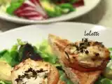 Recette Salade douceur aux toasts de chèvre, pommes rôties, miel de lierre et thym citron