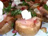 Recette Tartines au saumon et feta
