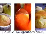 Recette Muffin poire & gingembre frais