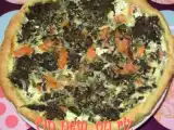 Recette Tarte au saumon, aux épinards et à la feta