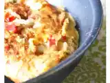 Recette Omelette au boudin blanc, poivron et lait de coco