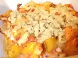 Recette Crumble de saumon aux courgettes, poireaux et pommes de terre
