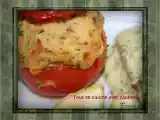 Recette Saumon sauce tartare chaude, tomates farcies à la purée aux aromates