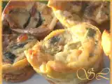 Recette Mini clafoutis à la courgette, comté et lardons