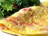 Recette Schinken-käse- omelette au jambon et au cantal