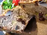 Recette Terrine de champignons et de châtaignes aux fruits secs.