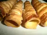 Recette Cornets à la crème pâtissière.