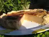 Recette Flan sur pâte sablée à la réglisse et le foujita à la compote de mûre