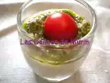 Recette Verrine de panna cotta au parmesan et au pesto