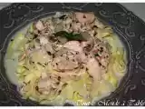 Recette Tagliatelles au saumon
