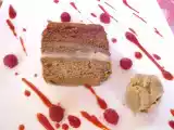 Recette Terrine de pain d'épice, chocolat, framboise et crème vanille et sa glace aux spéculoos