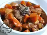 Recette Filet de porc aux carottes, panais, navets, gingembre, miel et sauge