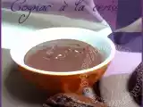 Recette Ganache chocolat aromatisée au cognac à la cerise