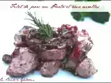 Recette Filet de porc, sauce au porto & aux airelles + tag
