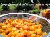 Recette Courge butternut et patate douce rôties au thym