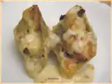 Recette Conchiglioni farcis aux champignons, jambon et béchamel au comté