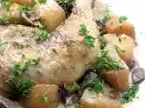 Recette Coquelet aux cêpes et pommes de terre à l'ail