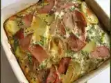 Recette potato frittata, frittata aux pommes de terre, à l'oignon et au bacon