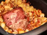 Recette Pommes de terre au four et échines de porc