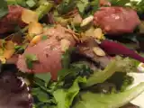 Recette Salade de volaille sot-l'y-laisse et amandes dorées