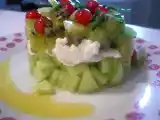 Recette Tartare du verger : concombre, kiwis et chèvre