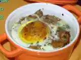 Recette Oeufs cocotte aux champignons et au roquefort