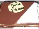 Recette Arlequin (biscuit chocolat, crème brûlée, mousse au chocolat)