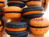 Recette Macarons d'halloween : orange et noir
