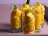 Recette Verrines de mousse de potimarron au safran et à la mangue