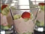 Recette Verrine crevette - concombre