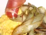Recette Brouillade d'endives poêlées, jambon et saint-nectaire