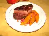 Recette Magrets de canard et ses mangues rôties décor de grenade
