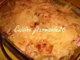 Recette Gratin de farfalles aux blancs de dinde