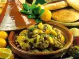 Recette Tajine de poulet, citron confit et olives