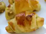 Recette Feuilletés au foie gras, abricot, noix de cajou et pistache version mini croissant !