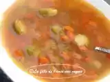 Recette Soupe aux choux de bruxelles et carottes aux lentilles