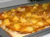Recette Une pizza originale, mais un petit délice: pizza au poulet grillé..