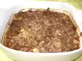 Recette Crumble aux figues et poires à la farine de chataigne et au sucre complet