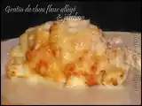 Recette Gratin de chou fleur allégé au jambon
