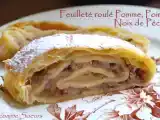 Recette Roulé pomme-poire aux noix de pécan, crème anglaise minute