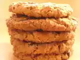 Recette Cookies aux flocons d'avoine & au beurre de cacahuètes