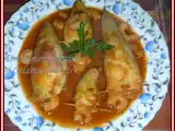 Recette Calamars farcis et leur sauce aux crevettes